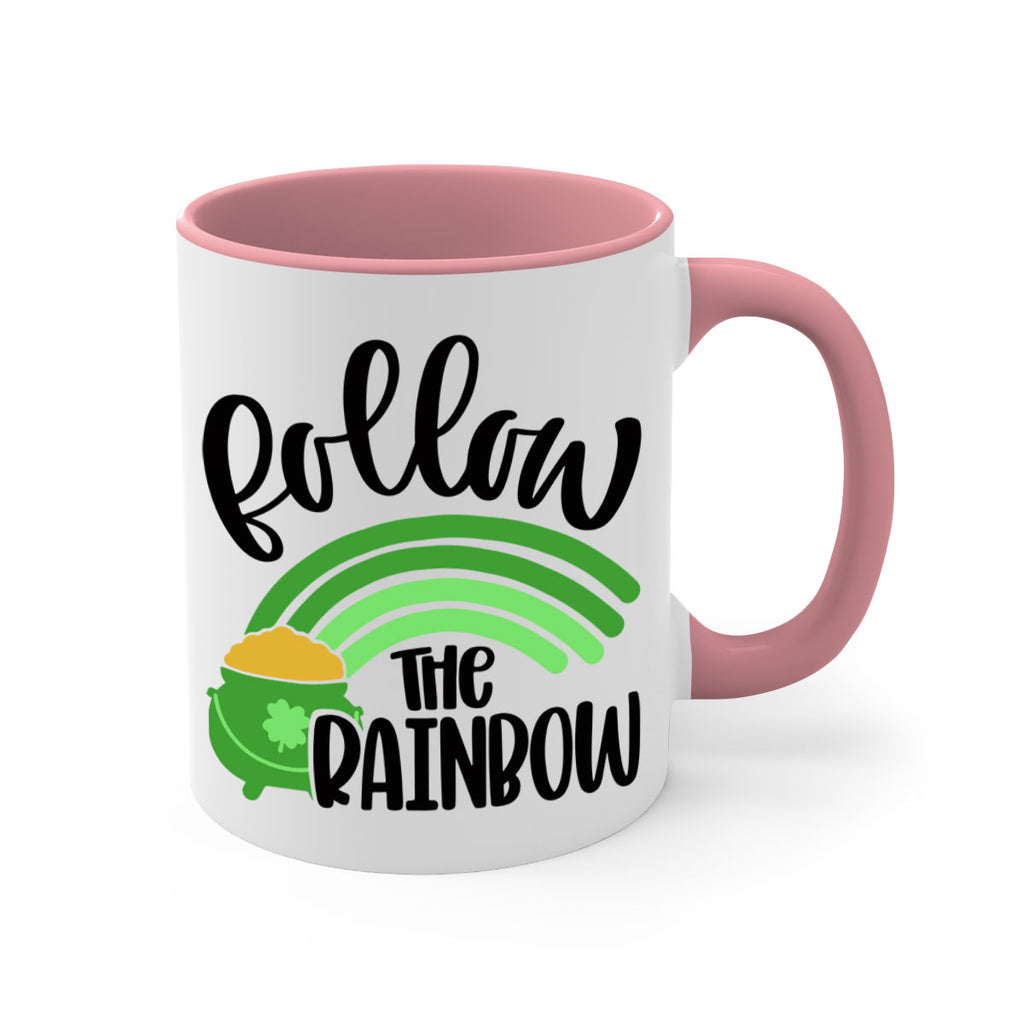 Follow The Rainbow Style 99#- St Patricks Day-Mug / Coffee Cup