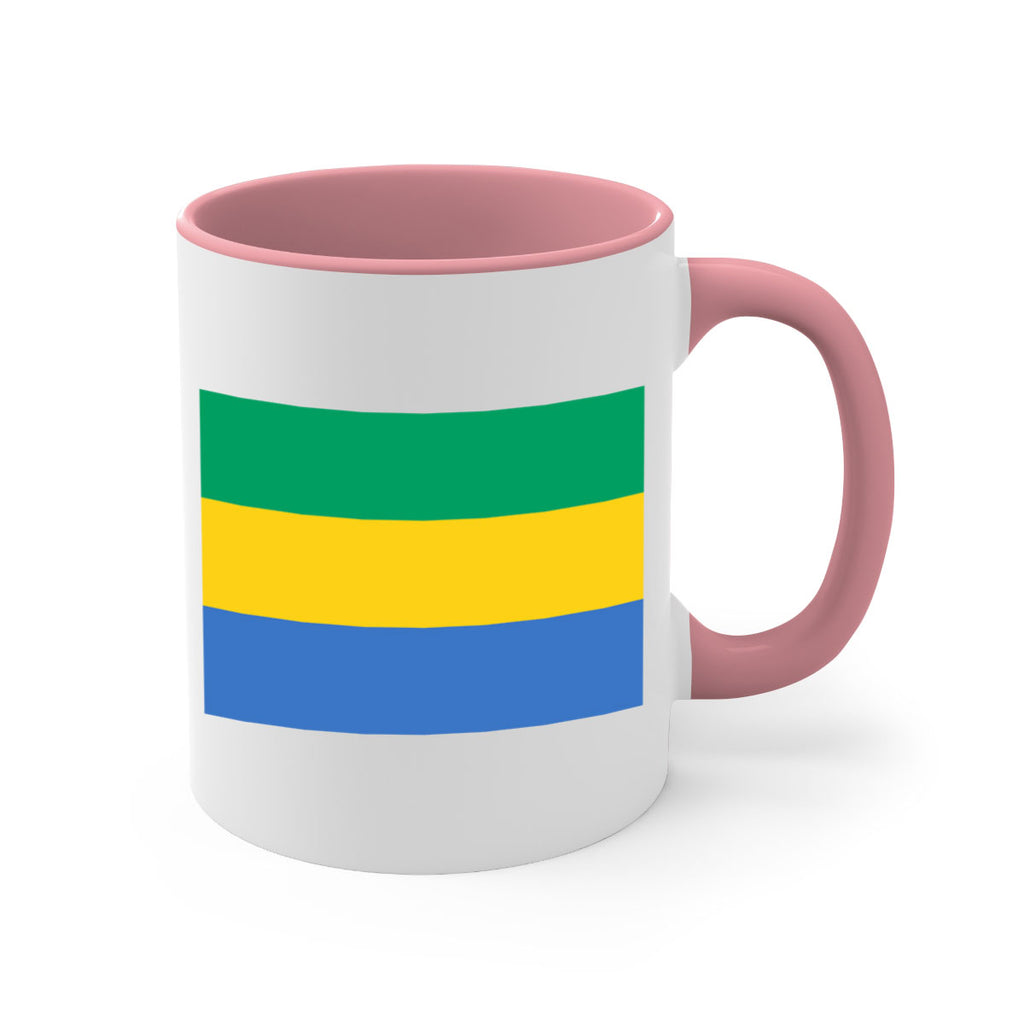 Gabon 136#- world flag-Mug / Coffee Cup