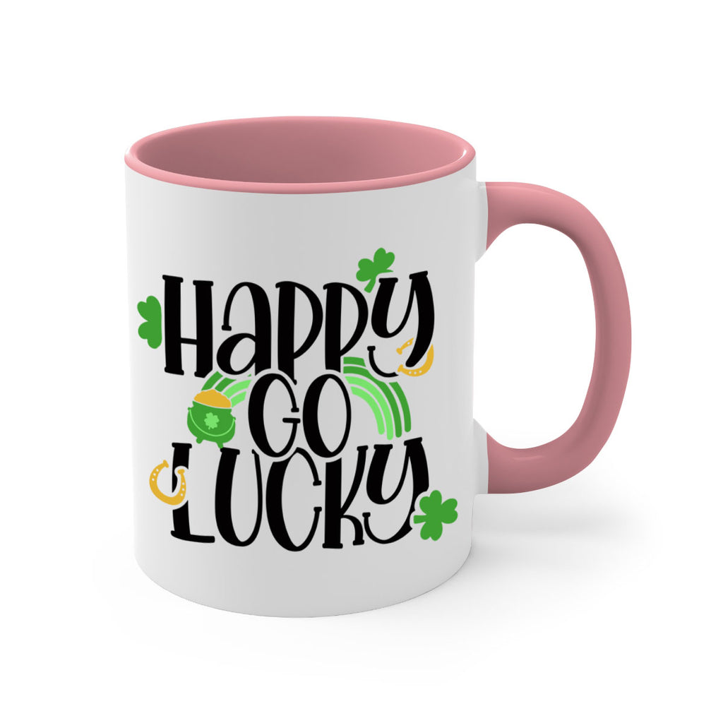 Happy Go Lucky Style 96#- St Patricks Day-Mug / Coffee Cup