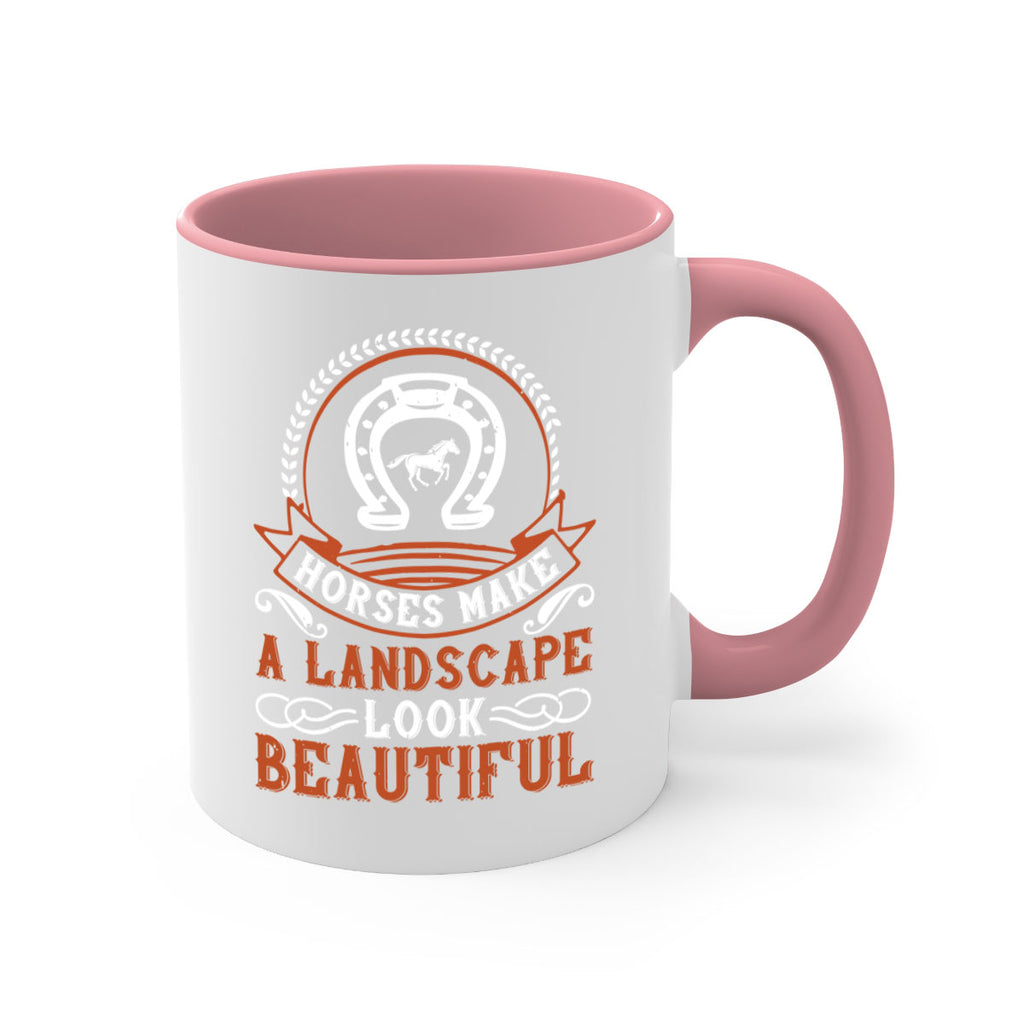 Horses make a landscape look beautiful Style 42#- horse-Mug / Coffee Cup