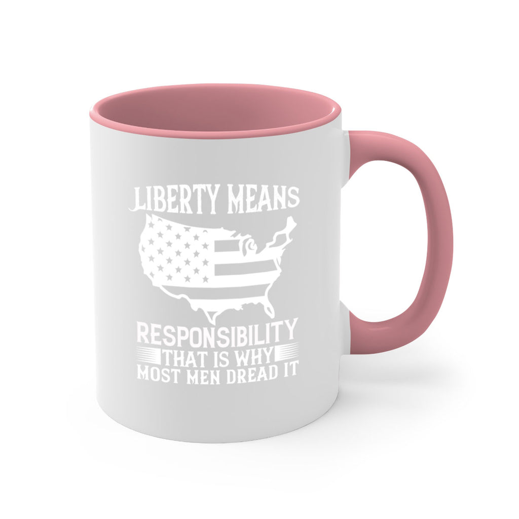 Liberty means responsibility That is why most men dread it Style 130#- 4th Of July-Mug / Coffee Cup