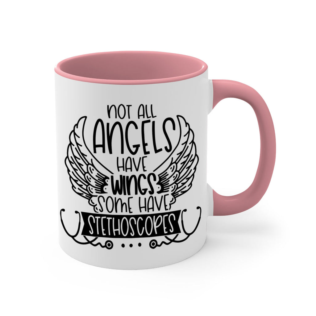 Not All Angels Have Wings Some Have Stethoscopes Style Style 126#- nurse-Mug / Coffee Cup
