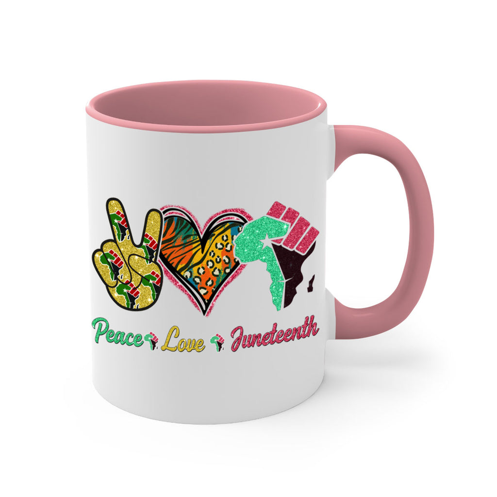 Peace Love Juneteenth Day Fist Png 8#- juneteenth-Mug / Coffee Cup