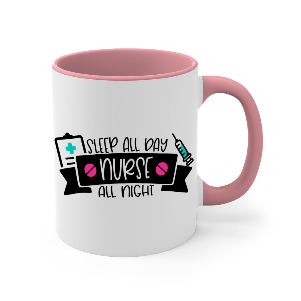 Sleep All Day Nurse All Night Style Style 37#- nurse-Mug / Coffee Cup