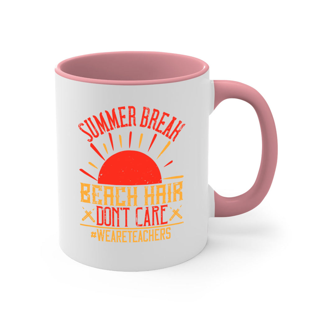 Summer break beach hair don’t care WeAreTeachers Style 19#- teacher-Mug / Coffee Cup