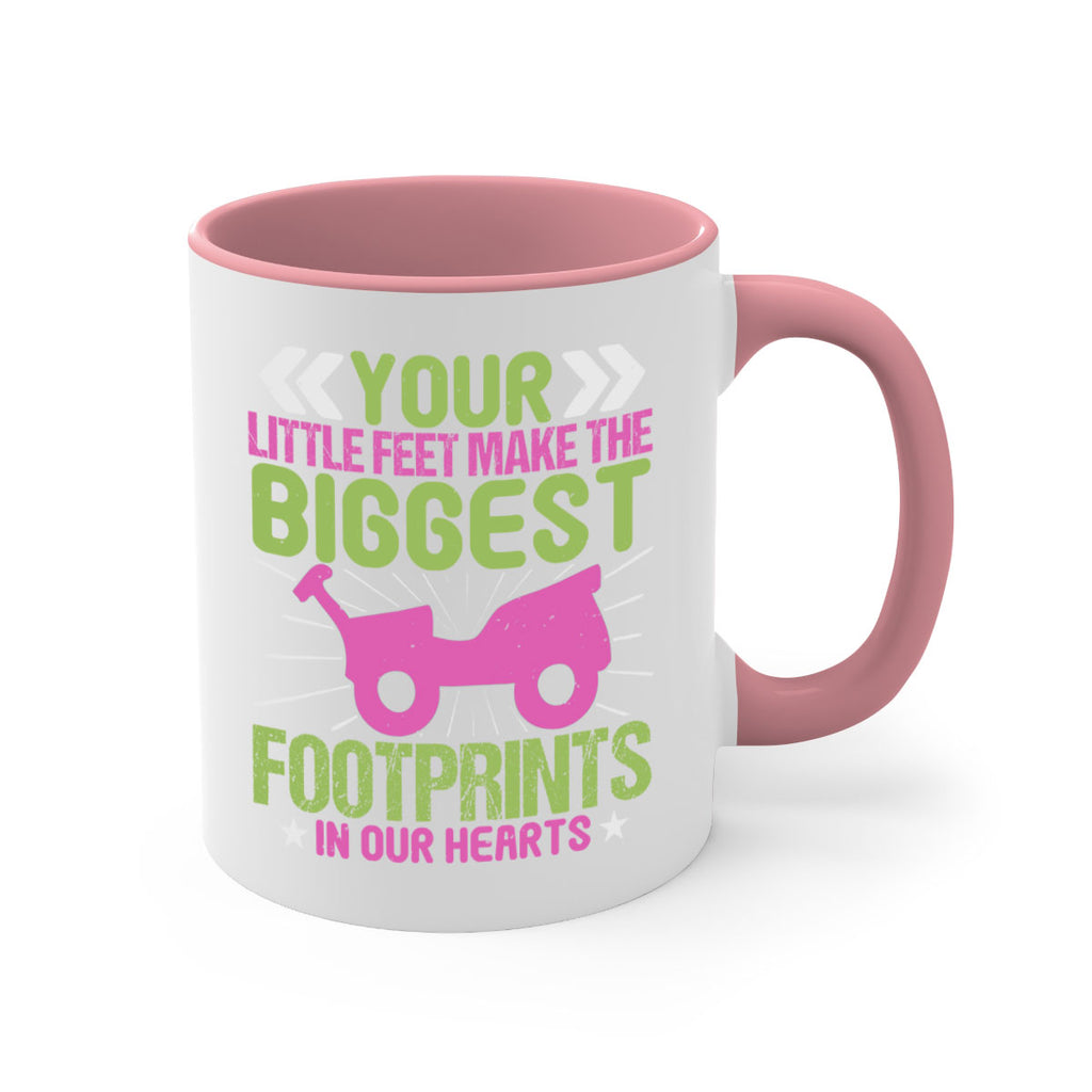 Your Litle feet me foot prints in our hearts Style 158#- baby2-Mug / Coffee Cup