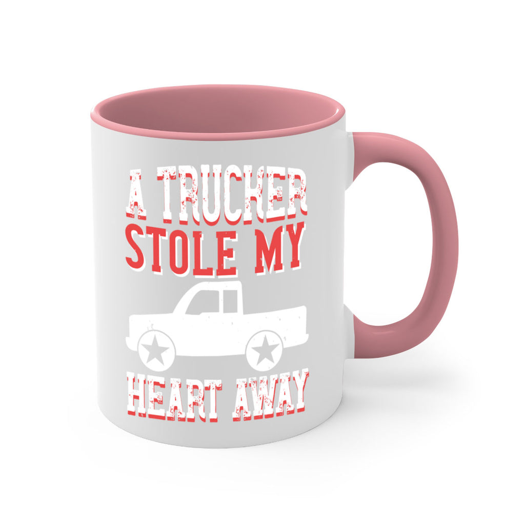 a trucker stole my heart away Style 39#- truck driver-Mug / Coffee Cup