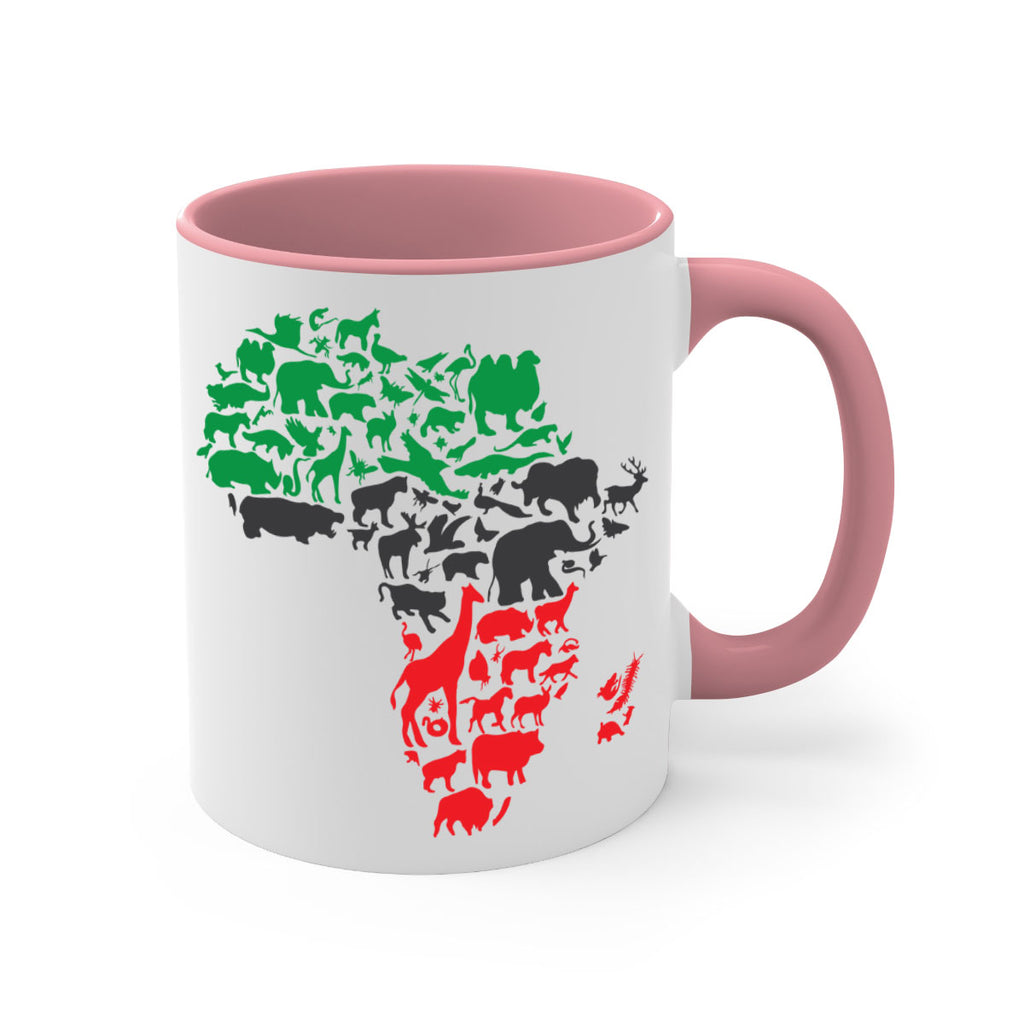 africa animals color 278#- black words - phrases-Mug / Coffee Cup