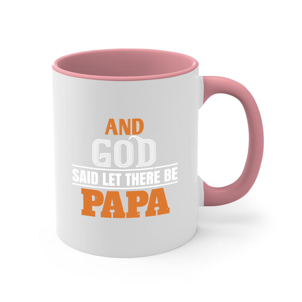 and god saidlet there be papa 51#- grandpa-Mug / Coffee Cup