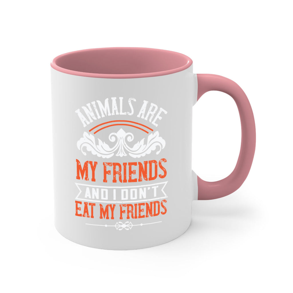 animals are my friends and i dont eat my friends 91#- vegan-Mug / Coffee Cup