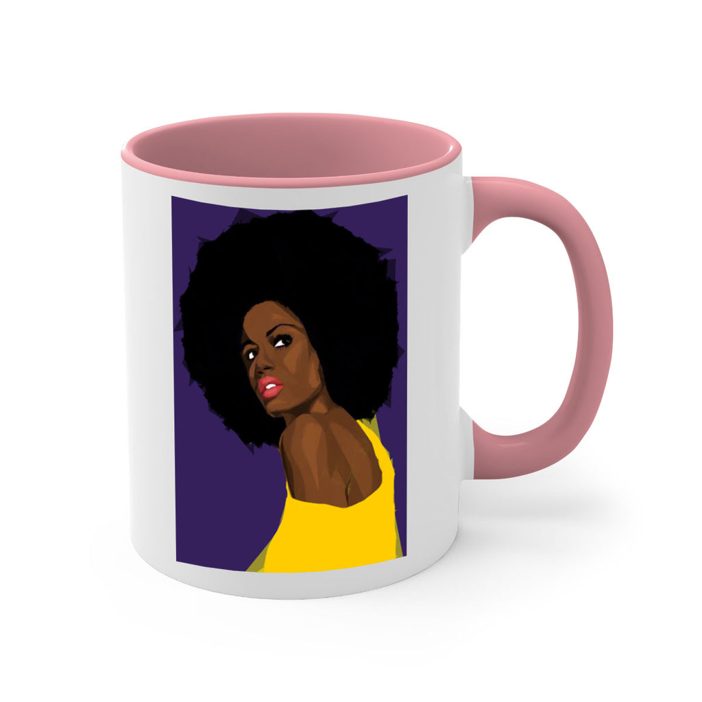 beautiful black woman geometric 60#- Black women - Girls-Mug / Coffee Cup