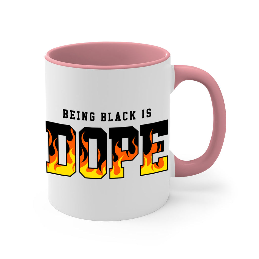 being black is dope flames 256#- black words - phrases-Mug / Coffee Cup