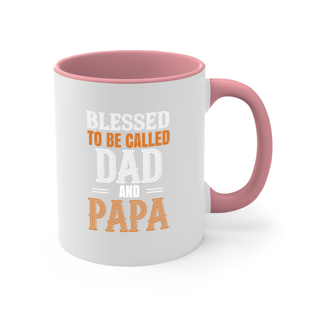 blessed to be called dad and papa 45#- grandpa-Mug / Coffee Cup