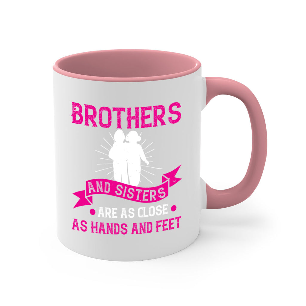 brothers and sisters are as close as hands and feet 32#- sister-Mug / Coffee Cup