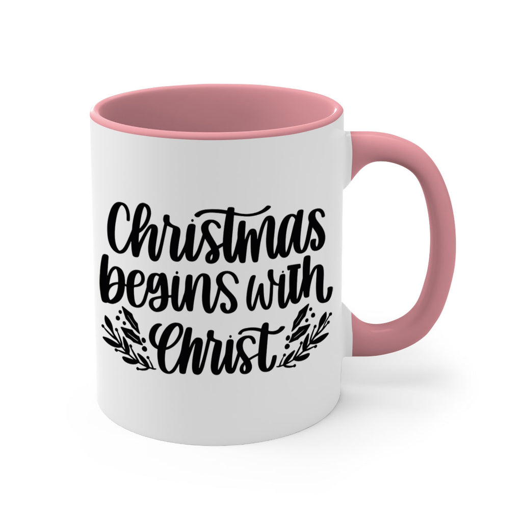 christmas begins with christ 203#- christmas-Mug / Coffee Cup