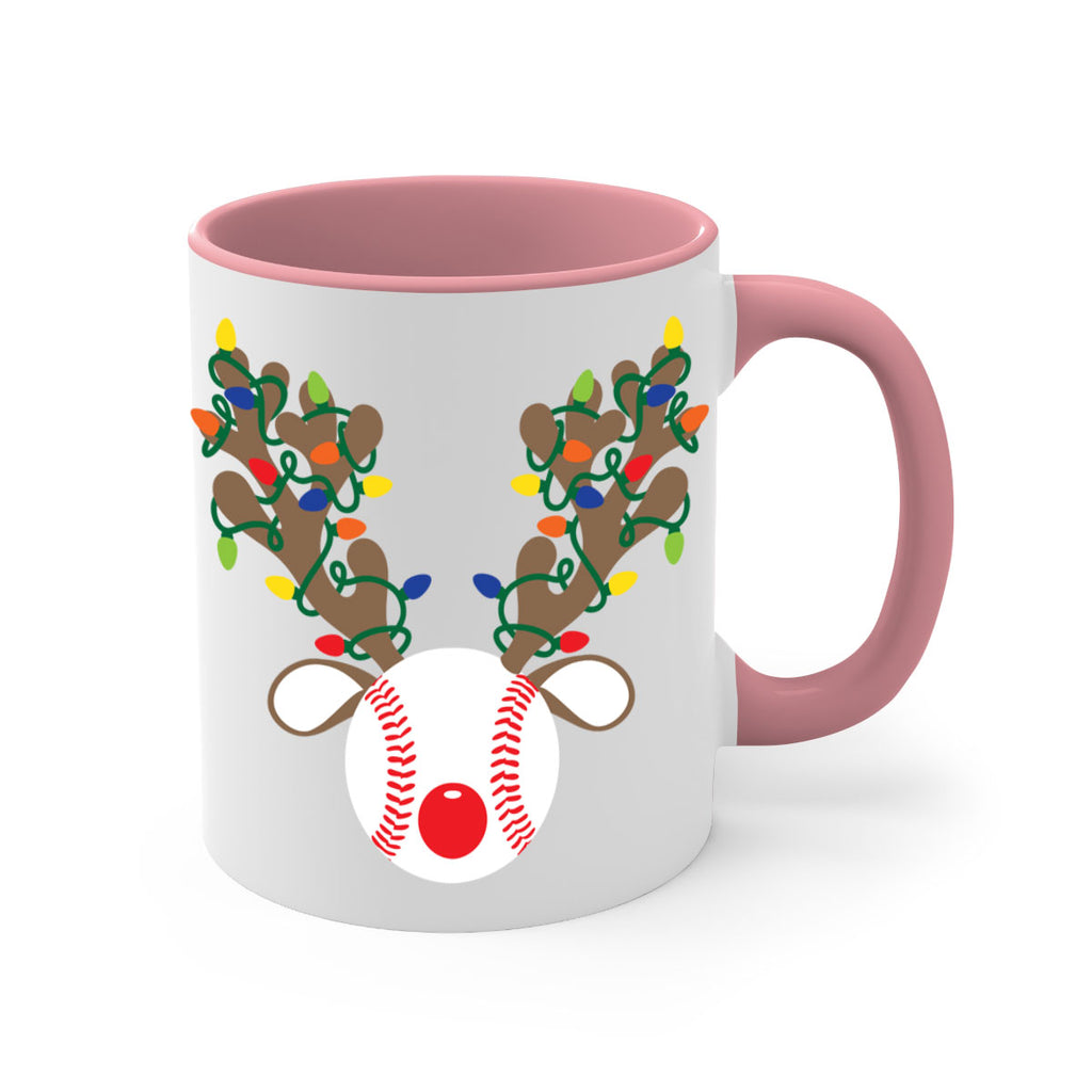 christmas reindeer antler baseball style 114#- christmas-Mug / Coffee Cup