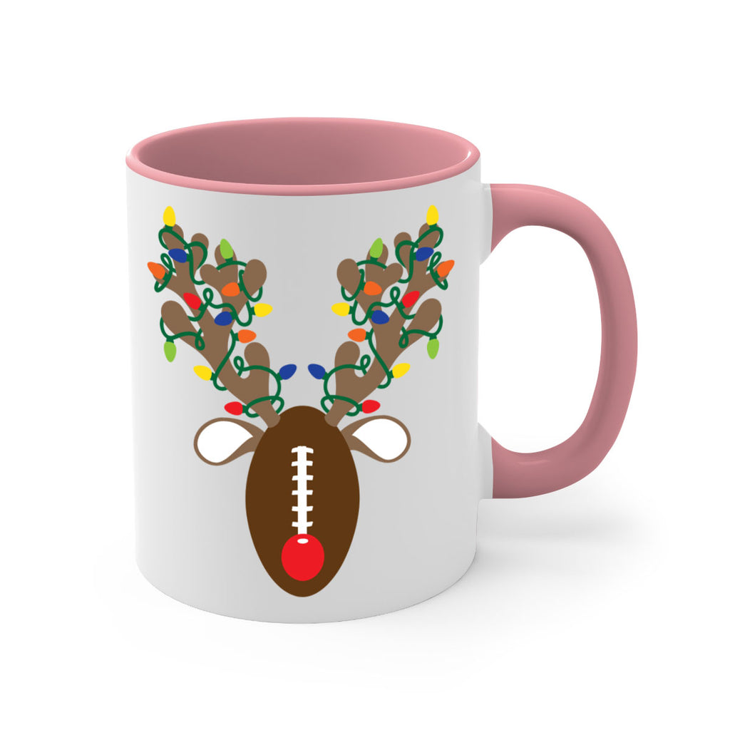 christmas reindeer antler football style 117#- christmas-Mug / Coffee Cup