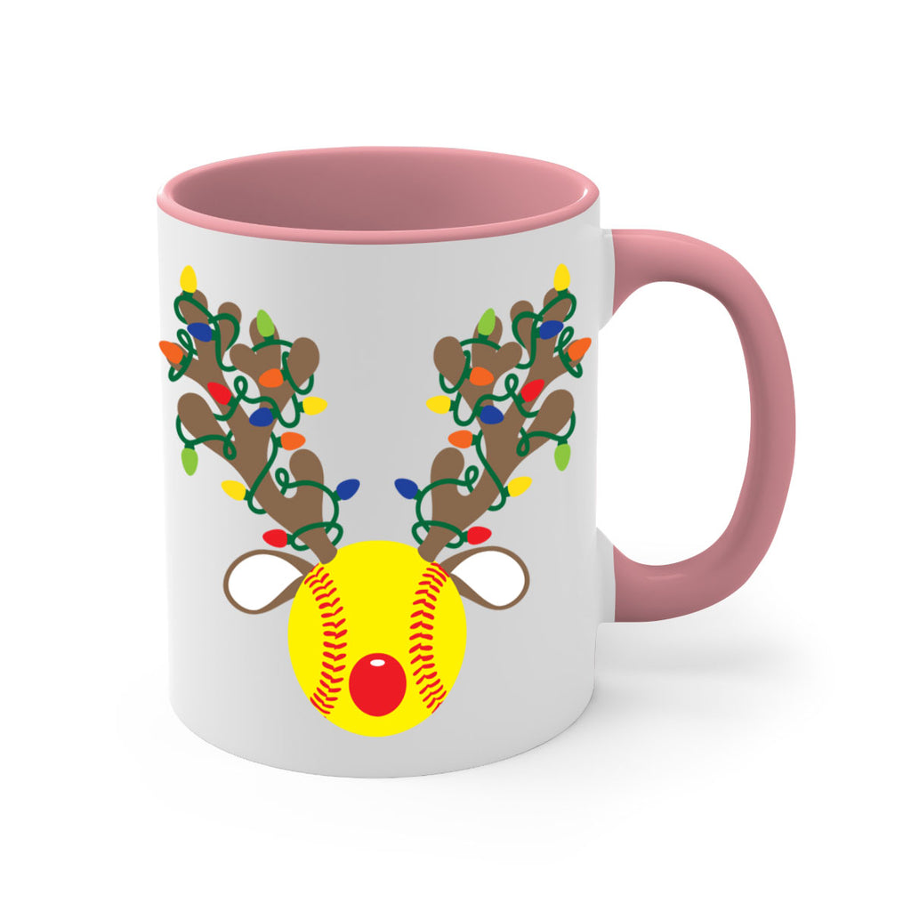 christmas reindeer antler softball style 119#- christmas-Mug / Coffee Cup