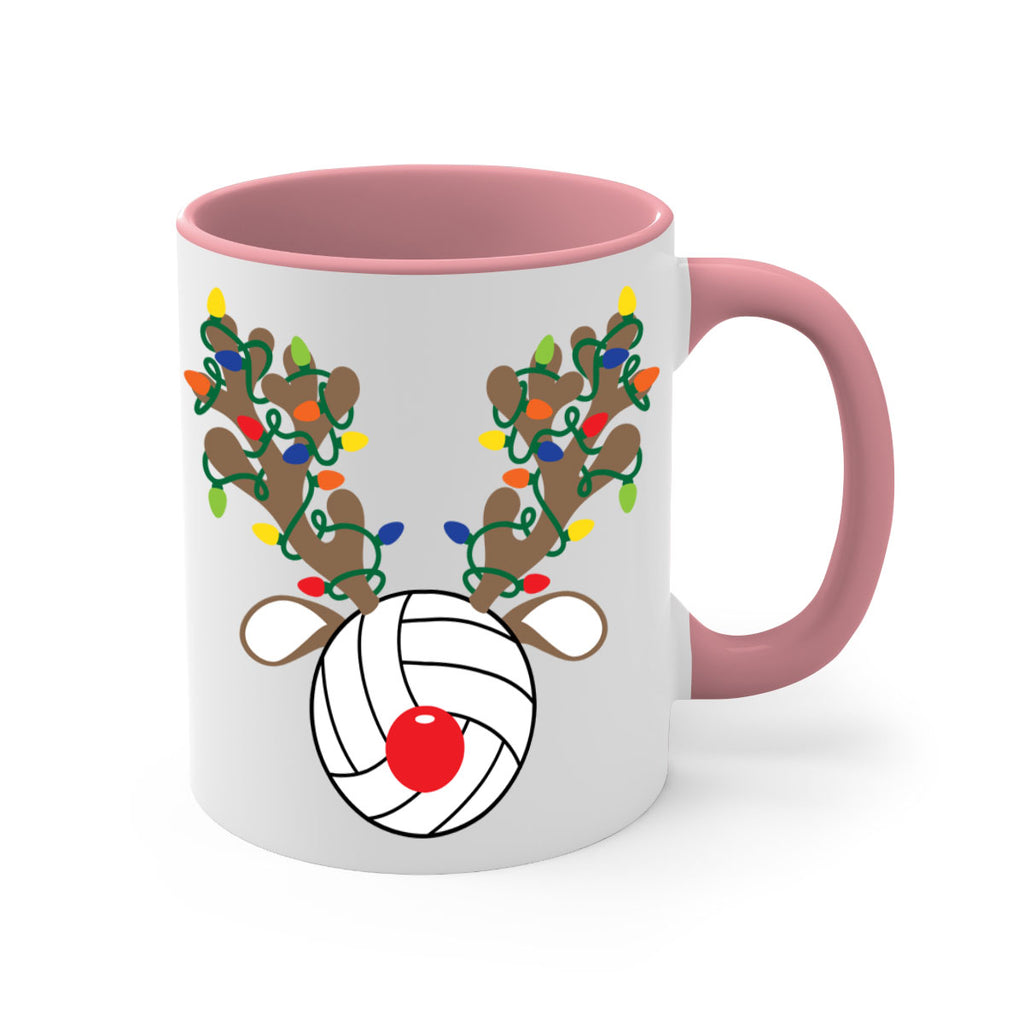 christmas reindeer antler volleyball style 121#- christmas-Mug / Coffee Cup