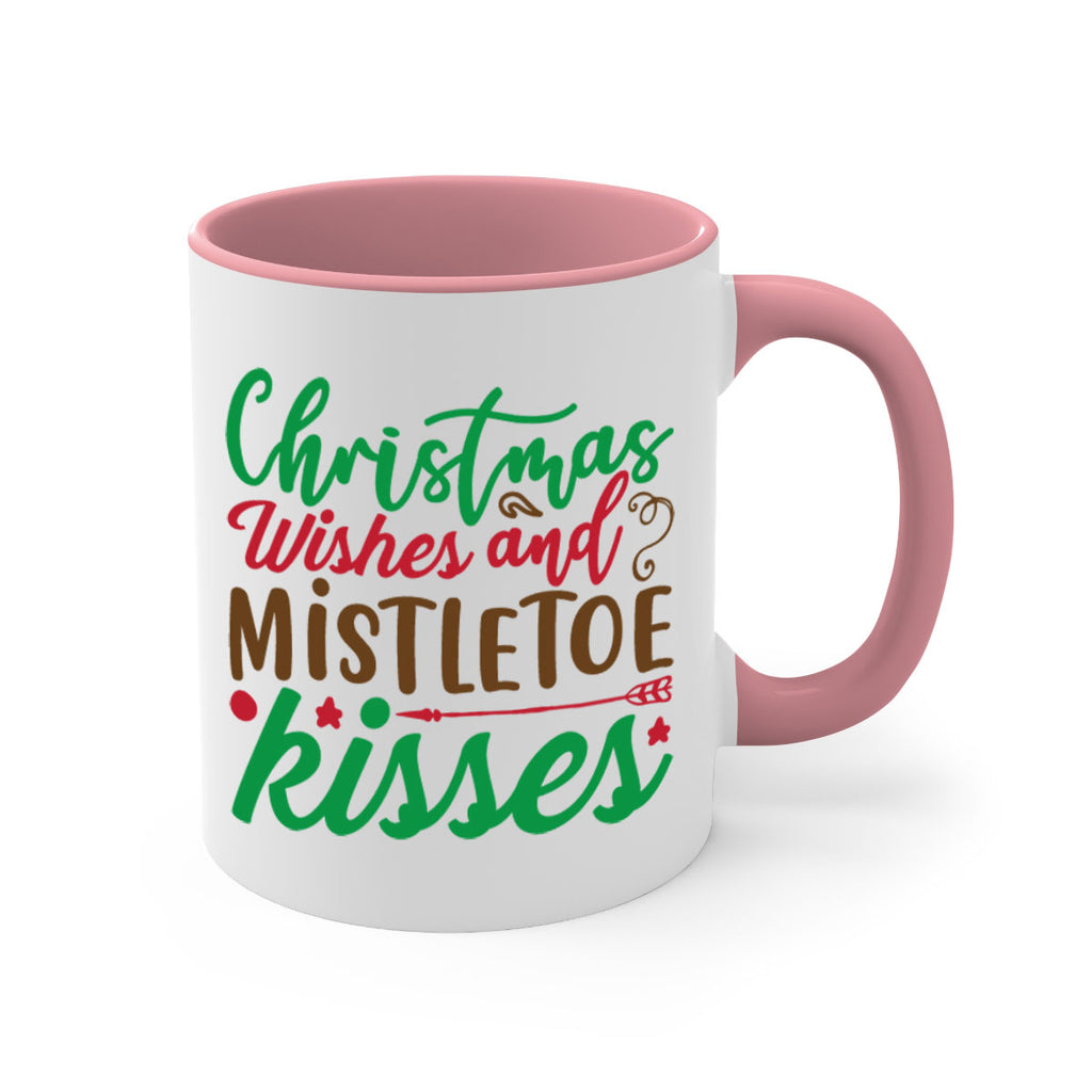 christmas wishes and mistletoe kisses 292#- christmas-Mug / Coffee Cup