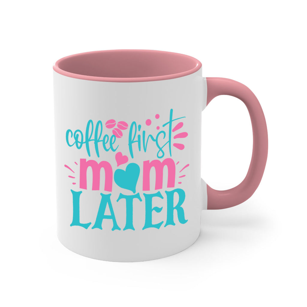 coffee first mom later 350#- mom-Mug / Coffee Cup