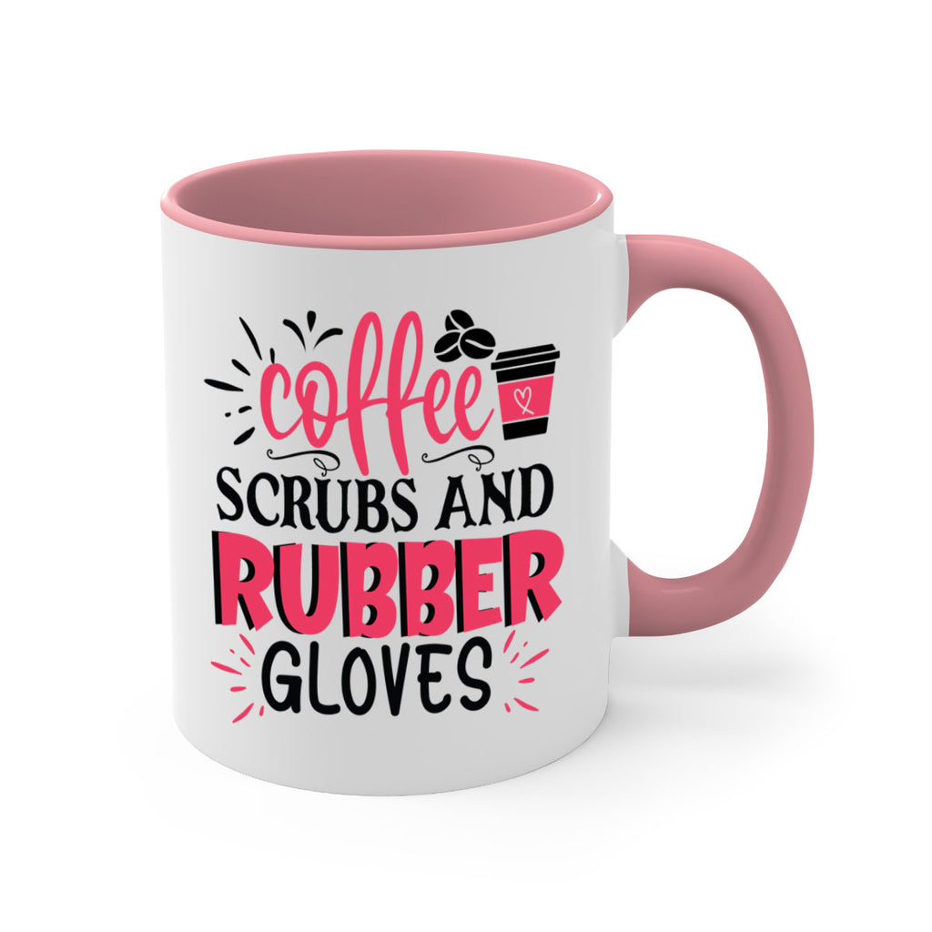 coffee scrubs and rubber gloves Style 393#- nurse-Mug / Coffee Cup