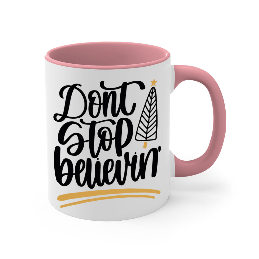 dont stop believin gold 158#- christmas-Mug / Coffee Cup