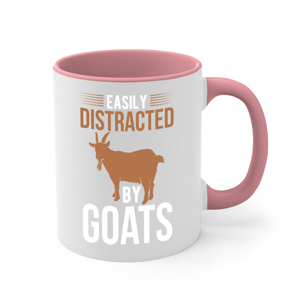 easily distracted by goats Style 5#- goat-Mug / Coffee Cup