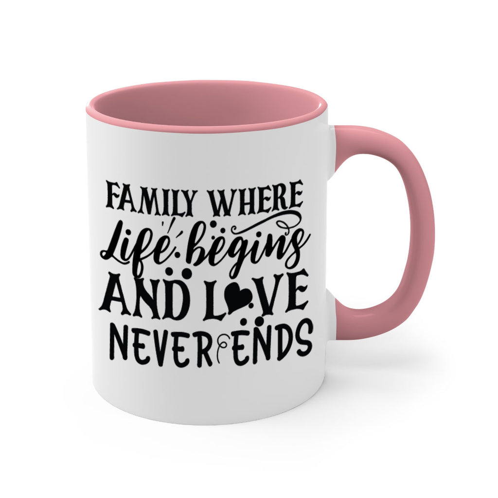 family where life begins and love never ends 33#- Family-Mug / Coffee Cup