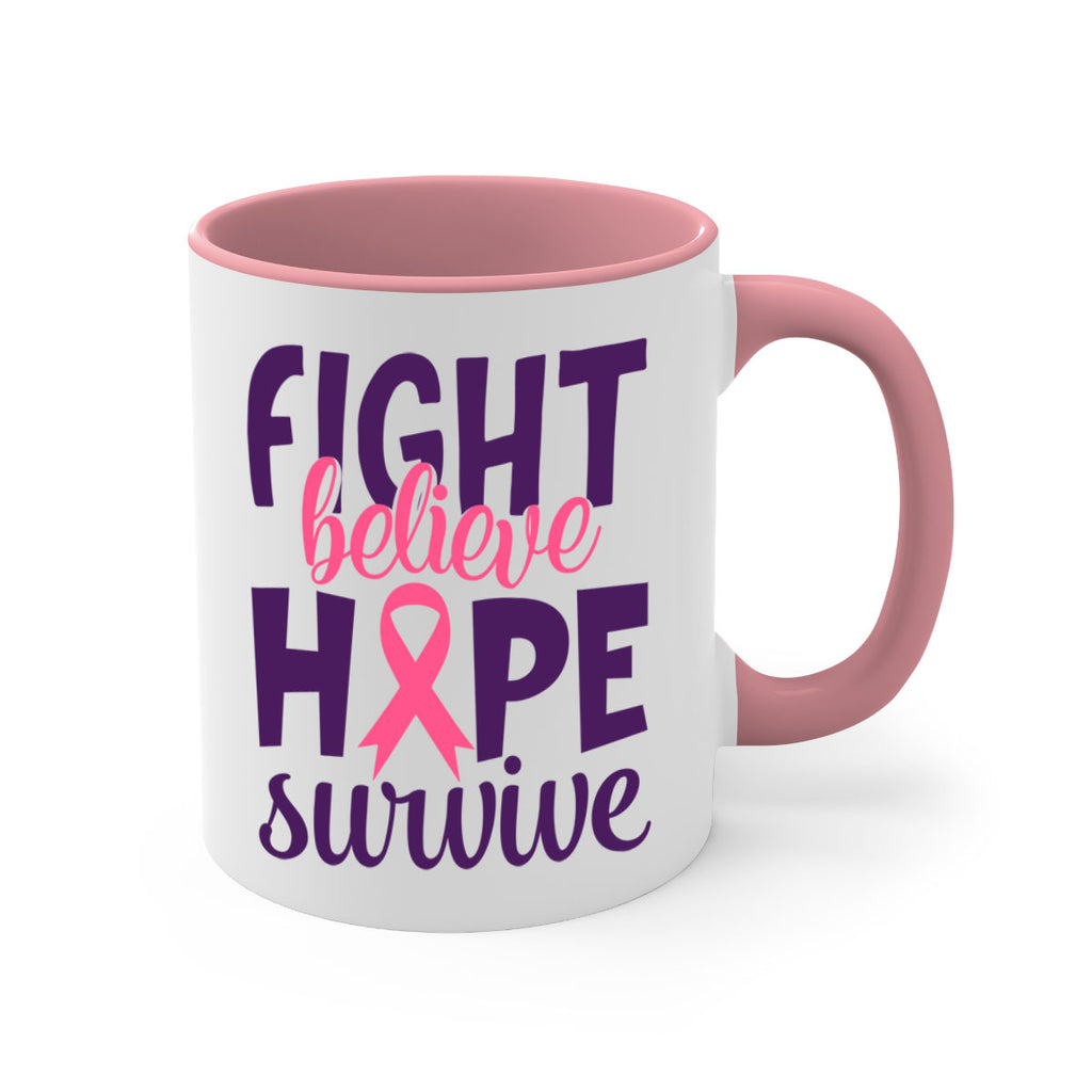 fight believe hope survive Style 13#- breast cancer-Mug / Coffee Cup