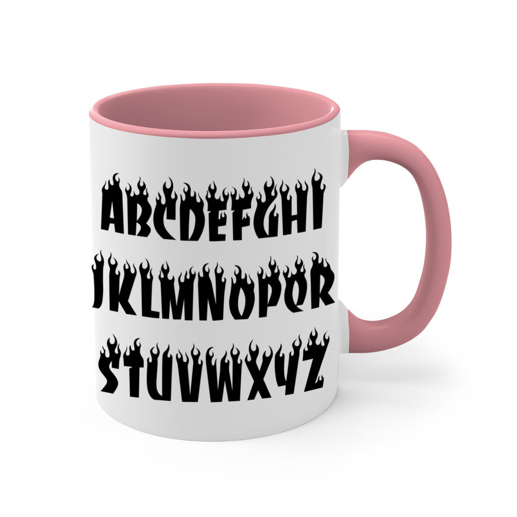 flame font 153#- black words - phrases-Mug / Coffee Cup