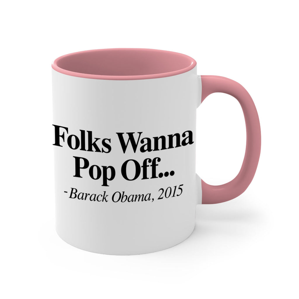 folks wanna pop off 151#- black words - phrases-Mug / Coffee Cup