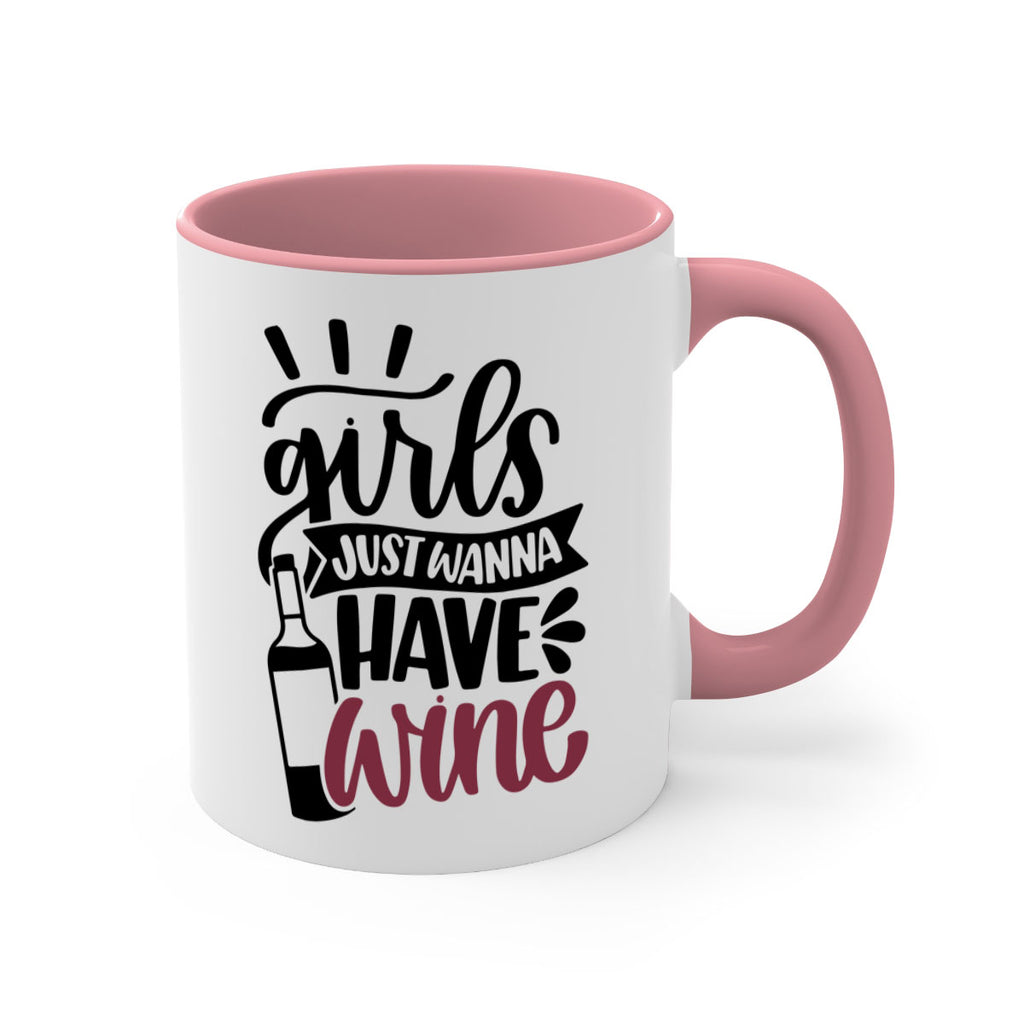 girls just wanna have wine 55#- wine-Mug / Coffee Cup