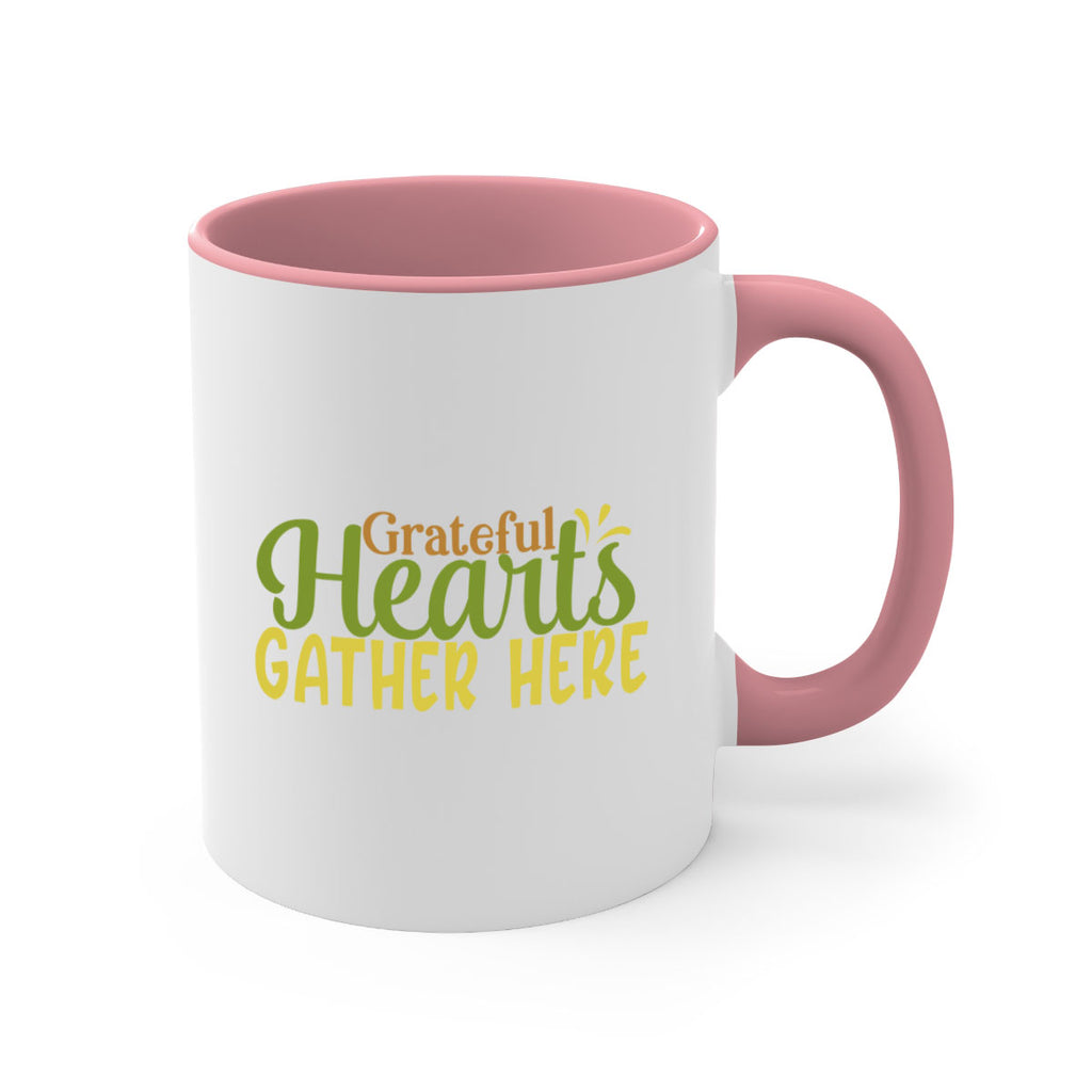 grateful hearts gather here 59#- thanksgiving-Mug / Coffee Cup