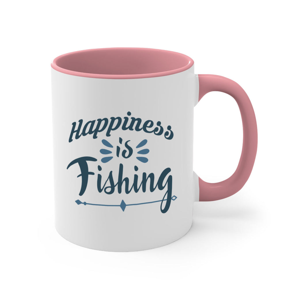 happiness is fishing 122#- fishing-Mug / Coffee Cup