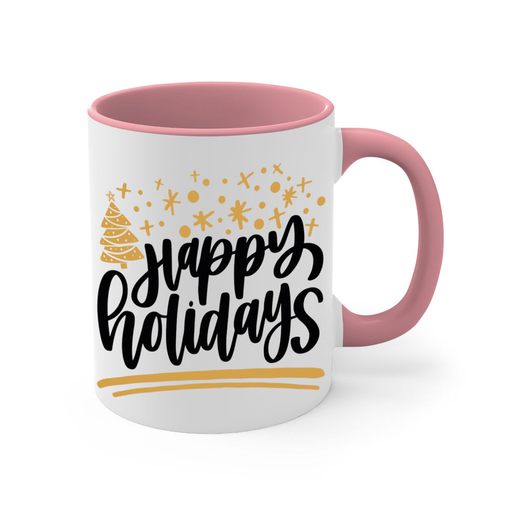 happy holidays gold 148#- christmas-Mug / Coffee Cup