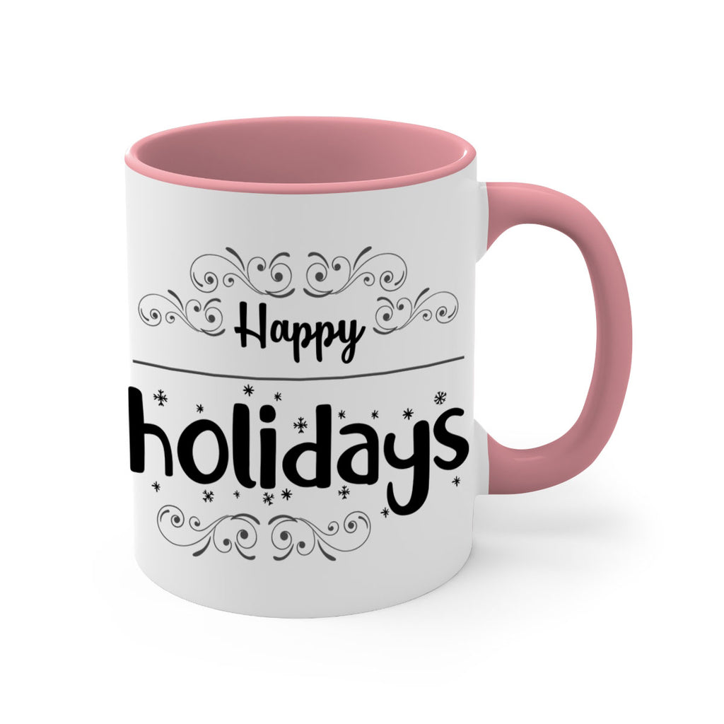 happy holidays style 256#- christmas-Mug / Coffee Cup