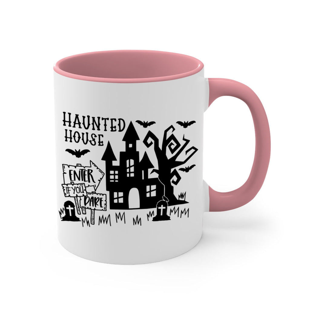 haunted house enter if you dare 60#- halloween-Mug / Coffee Cup