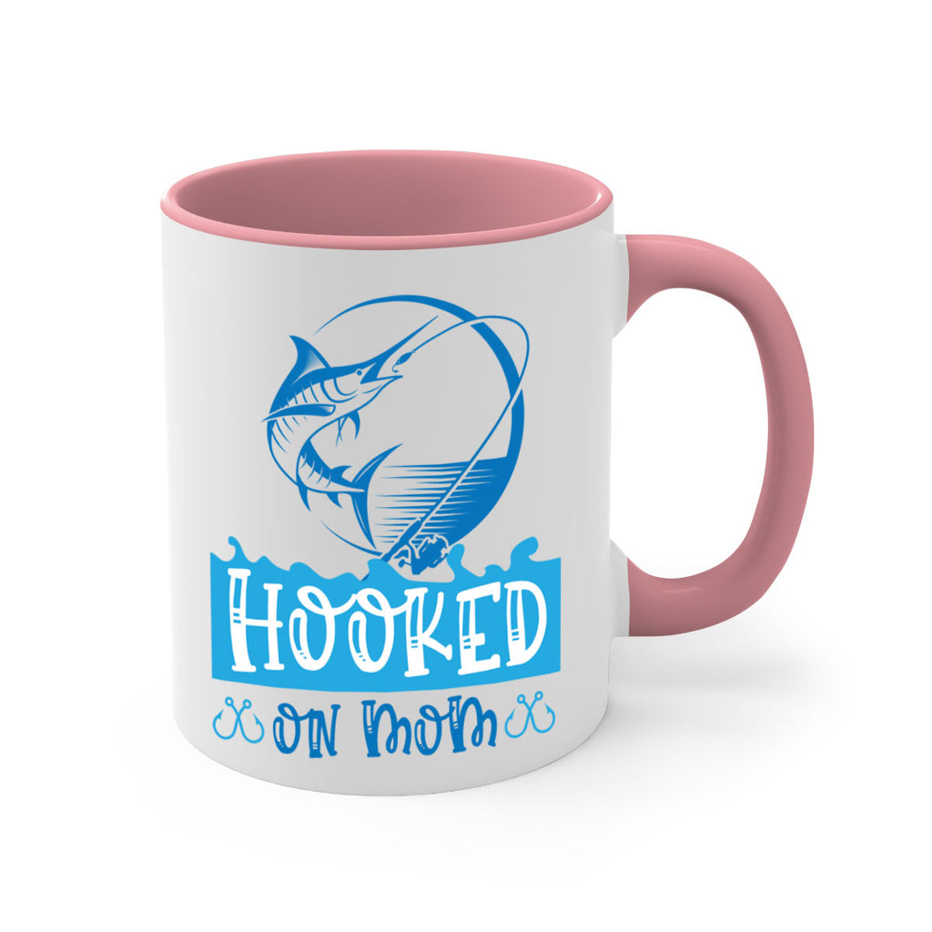 hooked on mom 217#- fishing-Mug / Coffee Cup