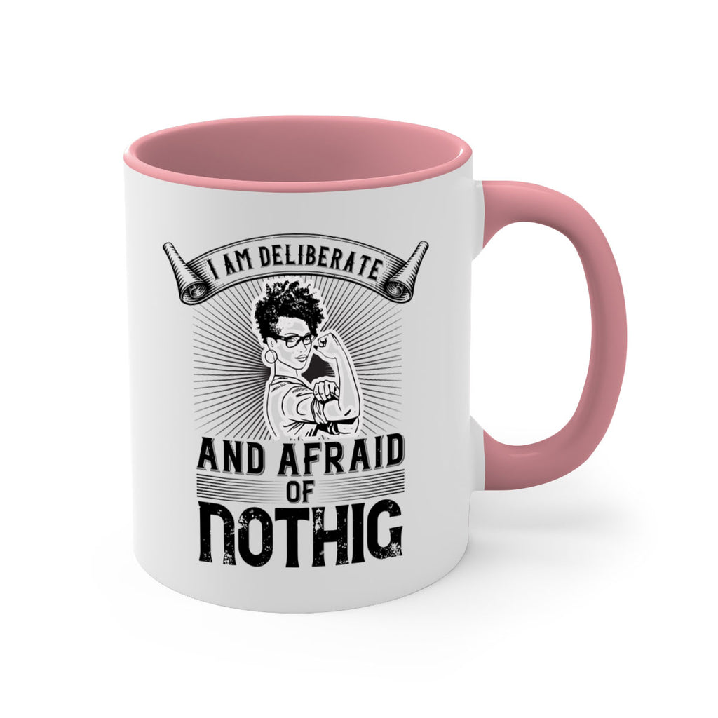 i am deliberate and afraid of nothing Style 31#- Afro - Black-Mug / Coffee Cup