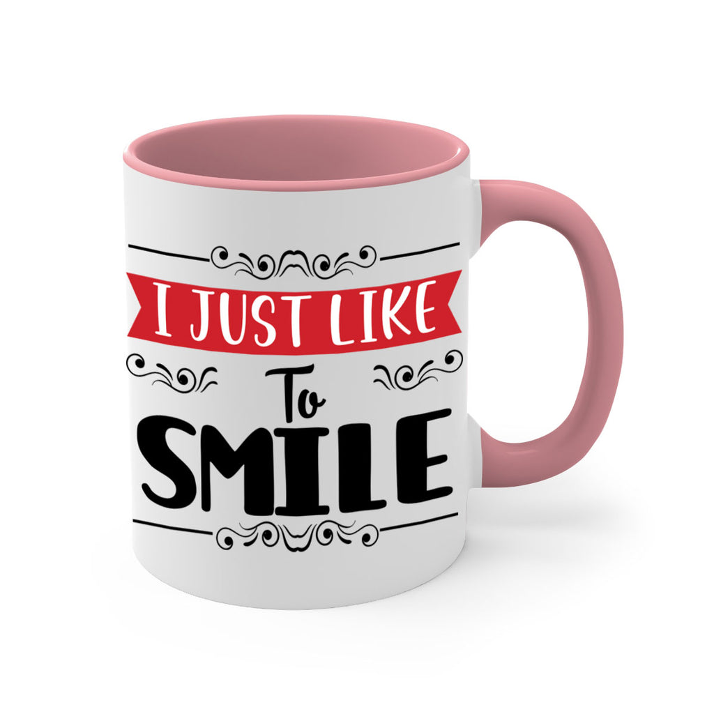 i just like to smile style 326#- christmas-Mug / Coffee Cup