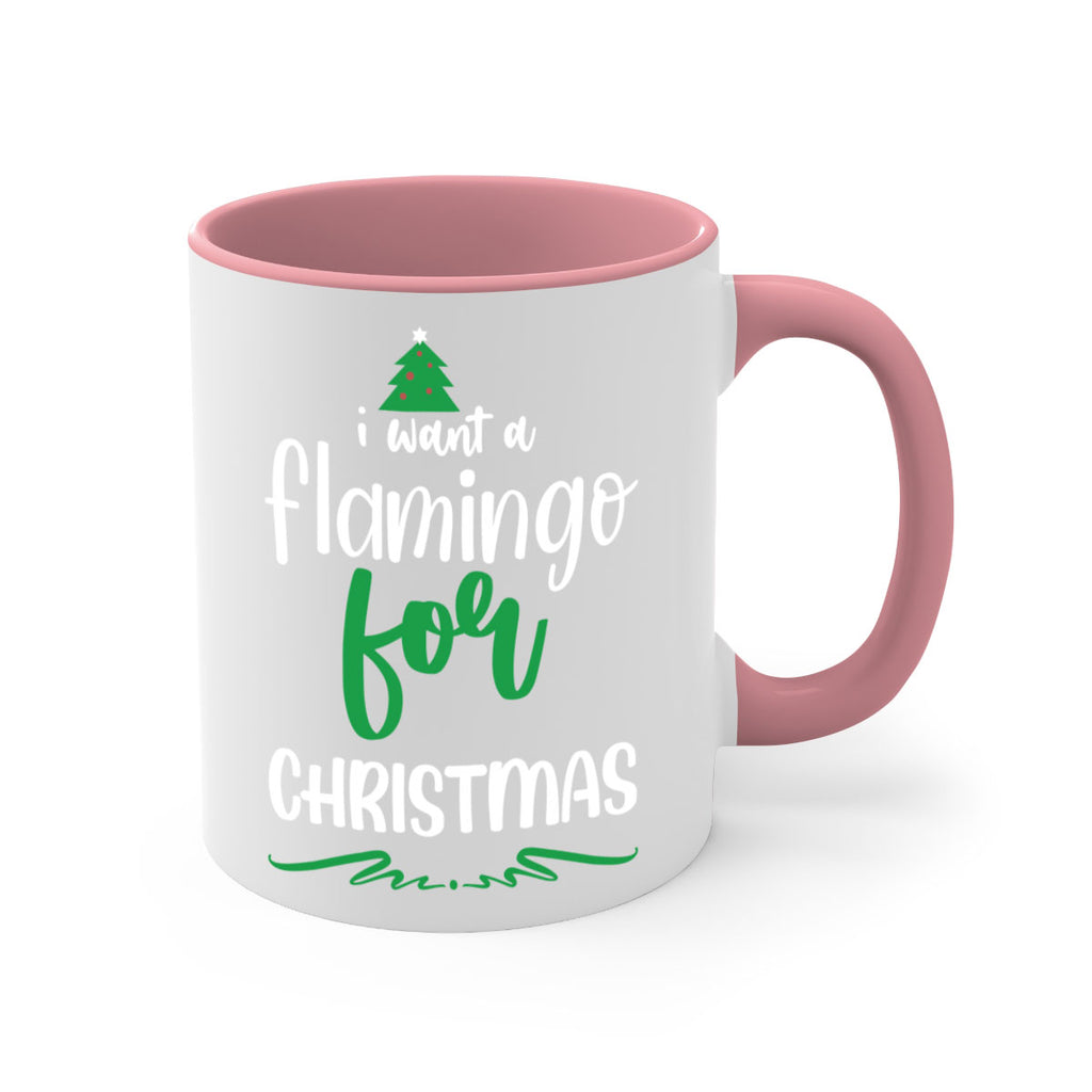 i want a flamingo for christmas style 350#- christmas-Mug / Coffee Cup