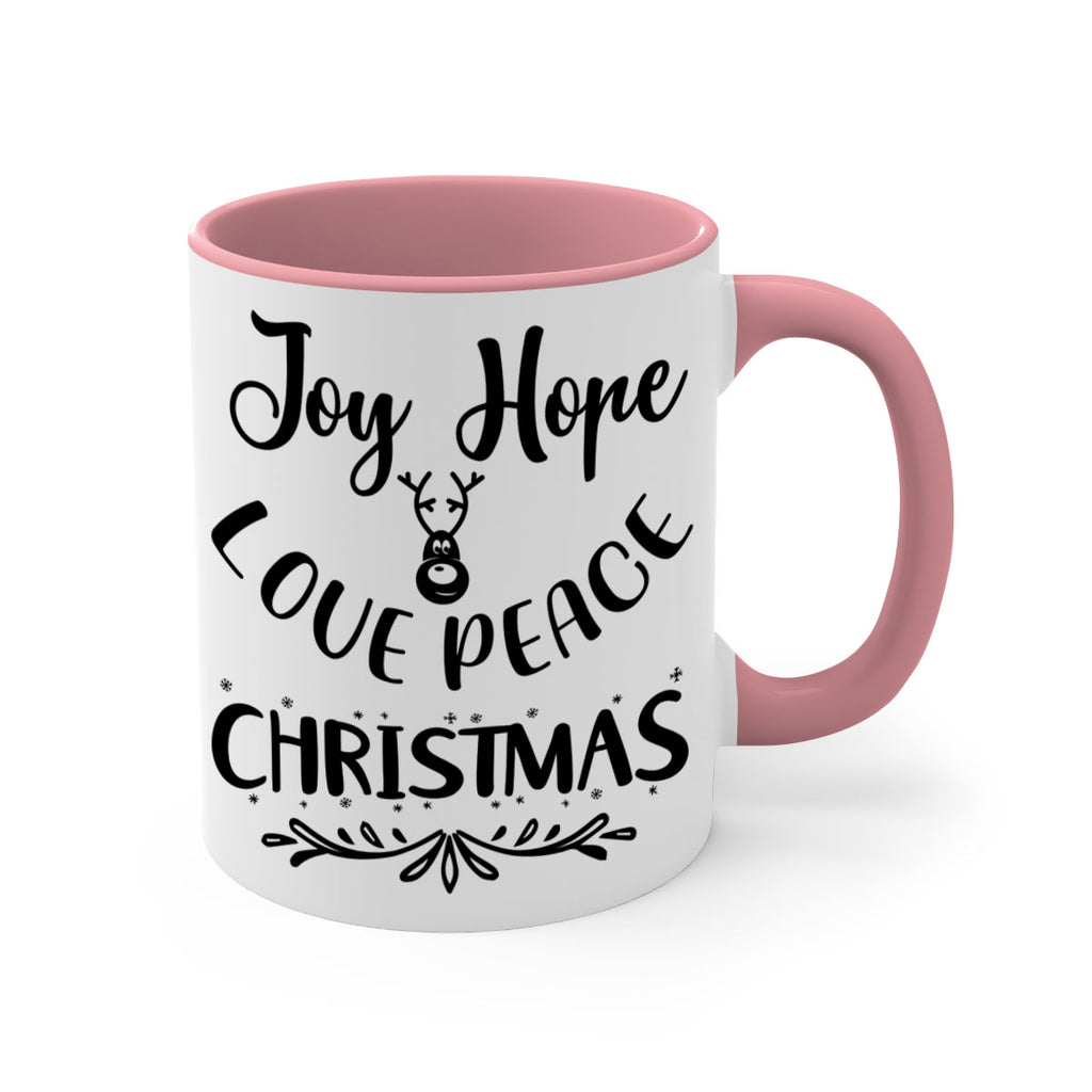 joy hope love peace christmas style 408#- christmas-Mug / Coffee Cup