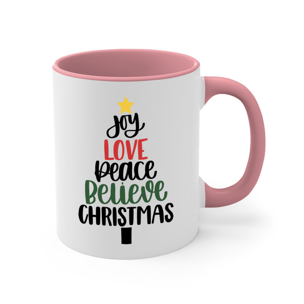 joy love peace believe christmas 111#- christmas-Mug / Coffee Cup