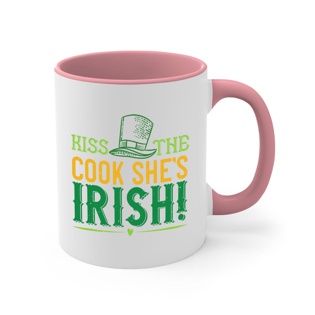 kiss the cook she’s irish Style 122#- St Patricks Day-Mug / Coffee Cup