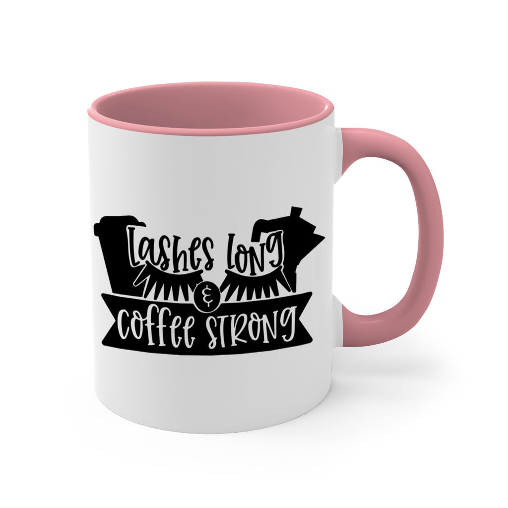 lashes long coffee strong 82#- coffee-Mug / Coffee Cup