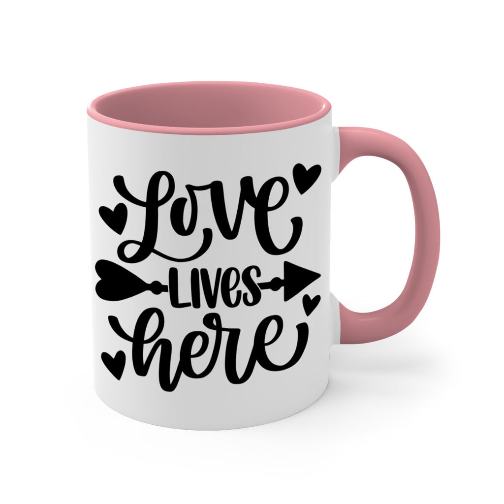 love lives here 7#- home-Mug / Coffee Cup