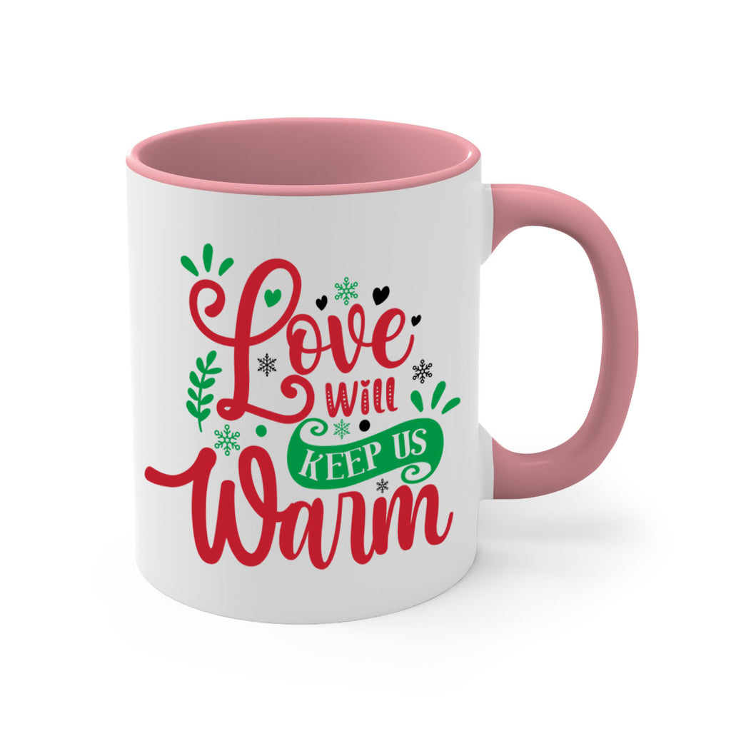 love will keep us warm style 445#- christmas-Mug / Coffee Cup