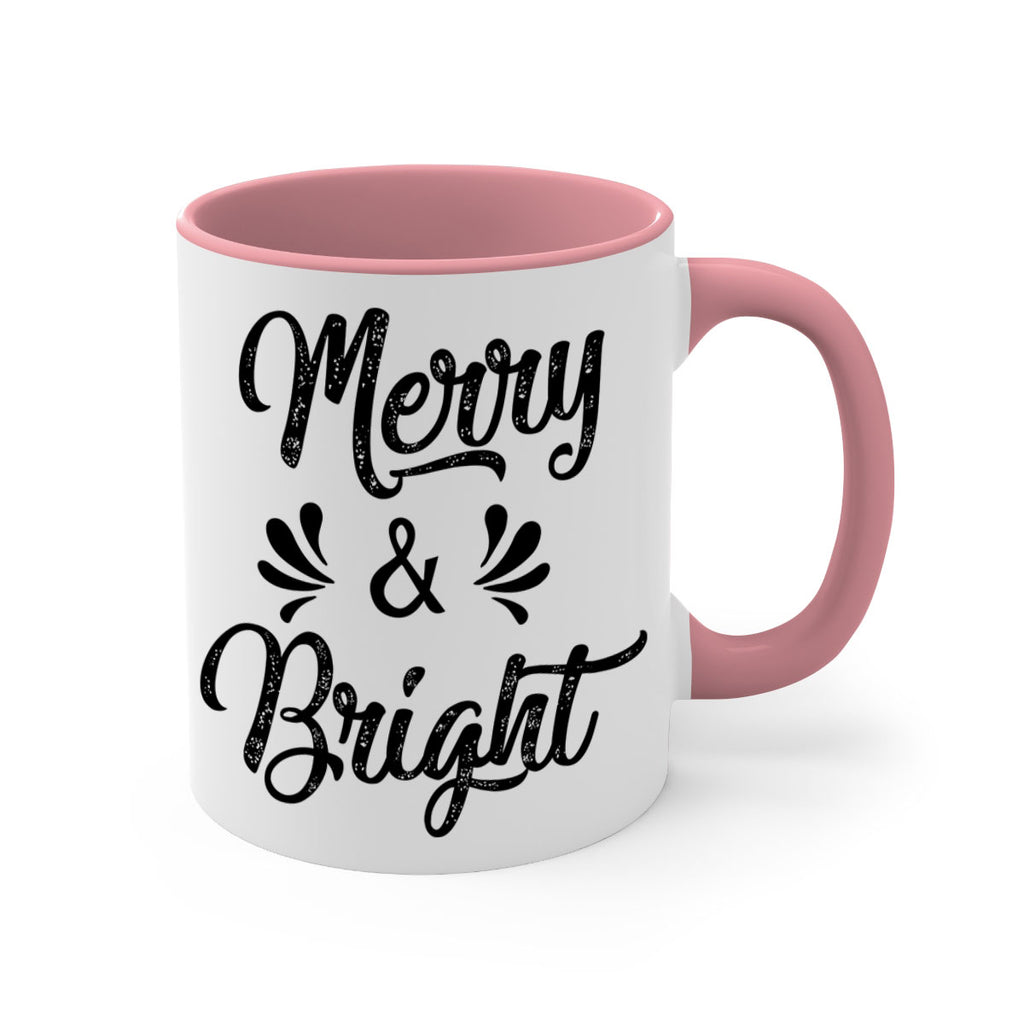 merry & bright ) style 466#- christmas-Mug / Coffee Cup