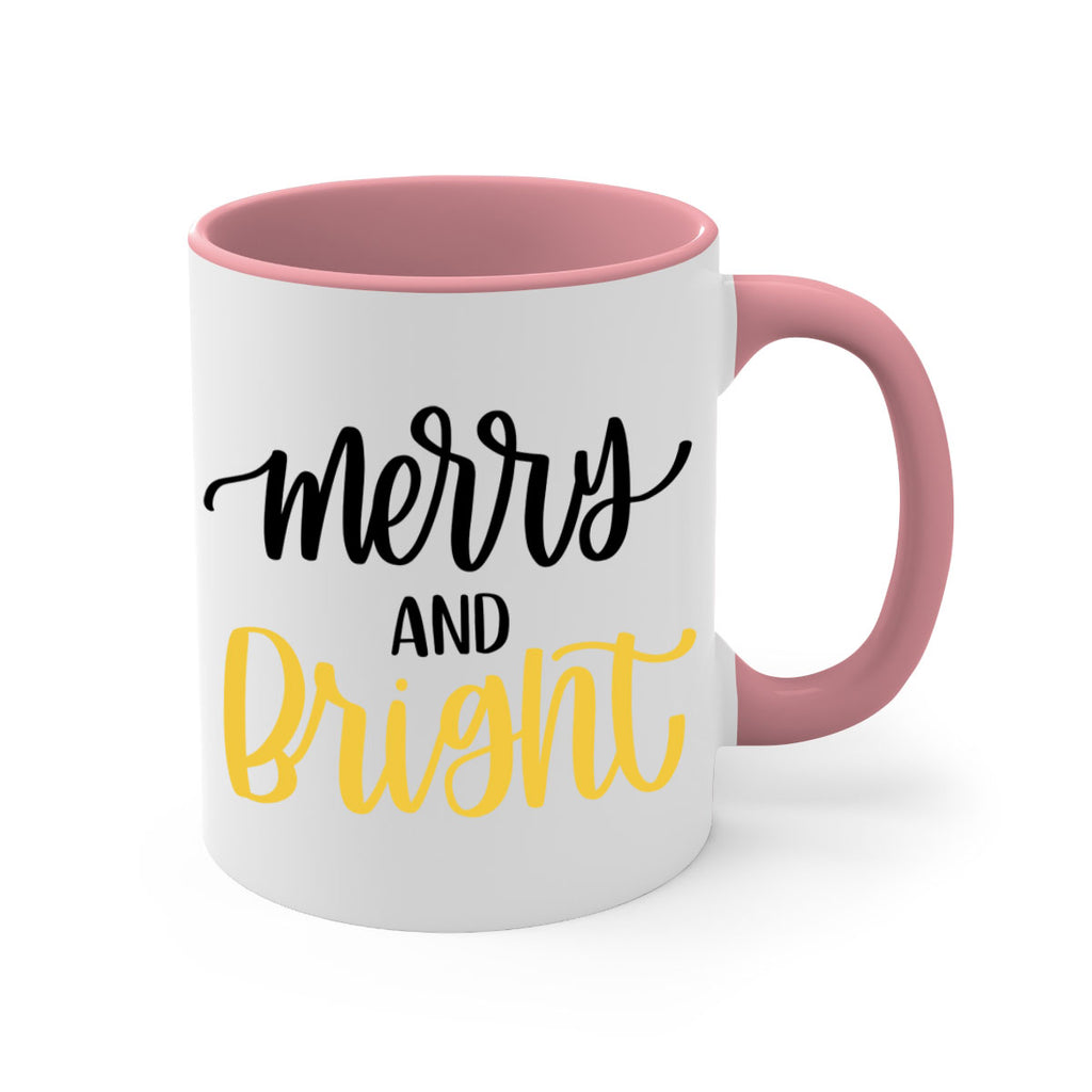 merry and bright 96#- christmas-Mug / Coffee Cup